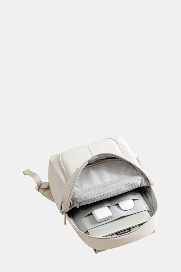 Bobby Soft Daypack Hırsızlık Önleyici Beyaz Sırt Çantası 14