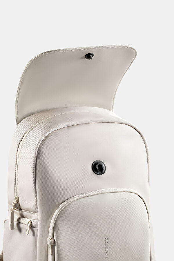 Bobby Soft Daypack Hırsızlık Önleyici Beyaz Sırt Çantası 17