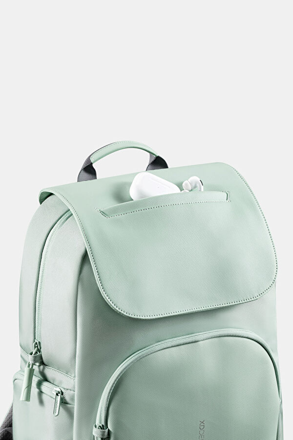 Bobby Soft Daypack Hırsızlık Önleyici Mint Yeşili Sırt Çantası 6