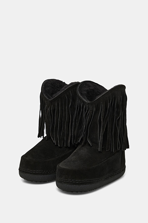 Cowboy Fringes Siyah Bot 2