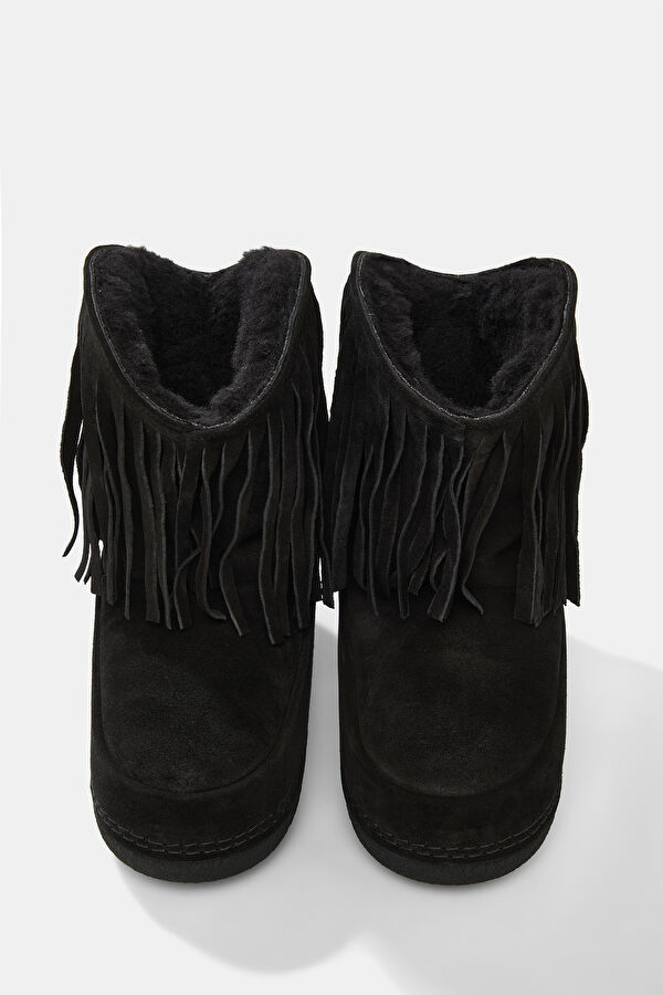 Cowboy Fringes Siyah Bot 4