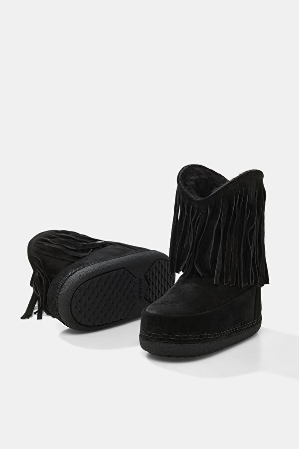 Cowboy Fringes Siyah Bot 5