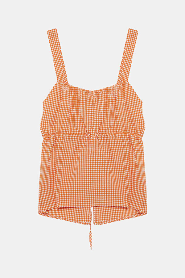 Colorful Patterned Strappy Women's Blouse 2