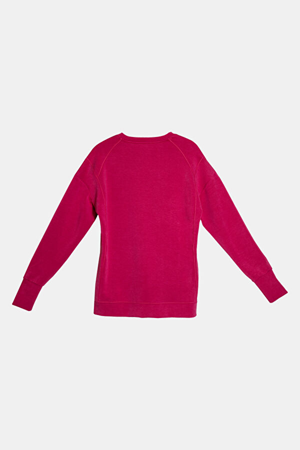 Fuşya O Yaka Sweatshirt 2