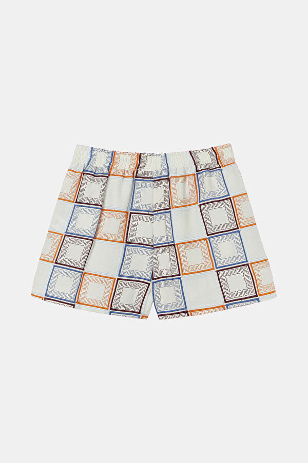 Multicolor Design Filled Shorts 2