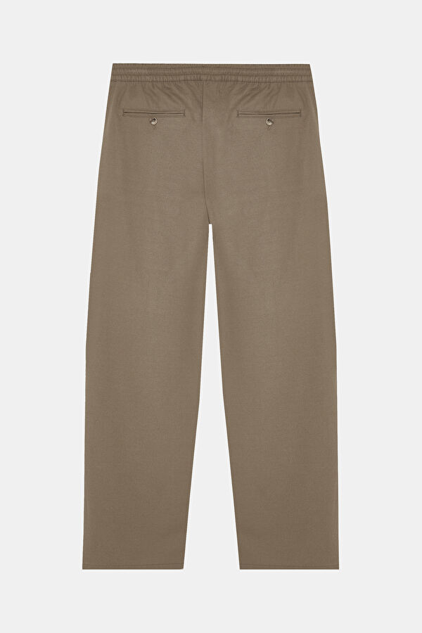 Mink-colored Straight Leg Men's Trousers 4