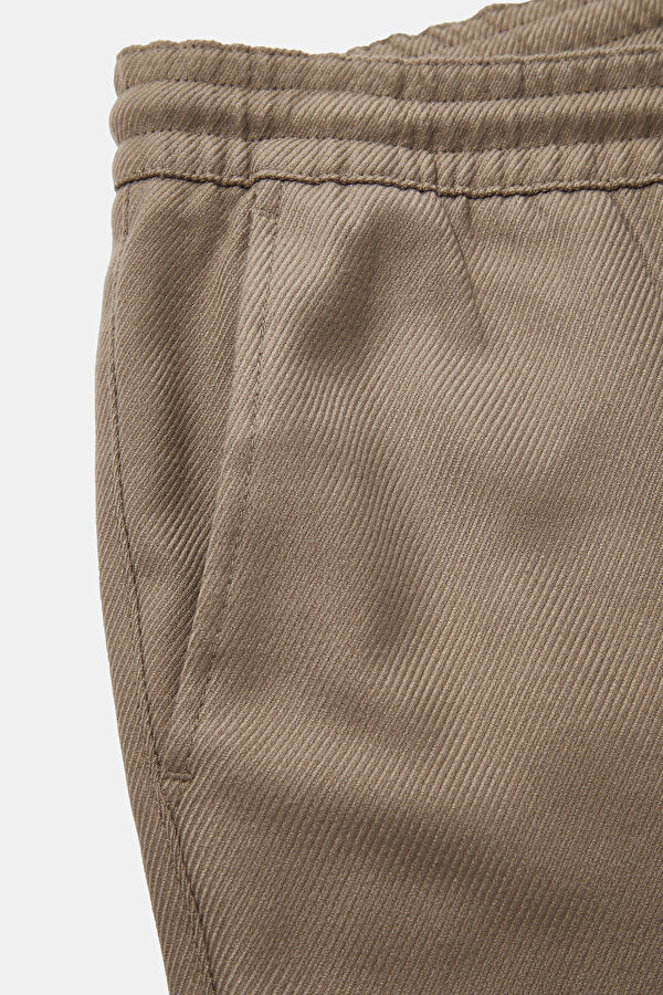 Mink-colored Straight Leg Men's Trousers 6