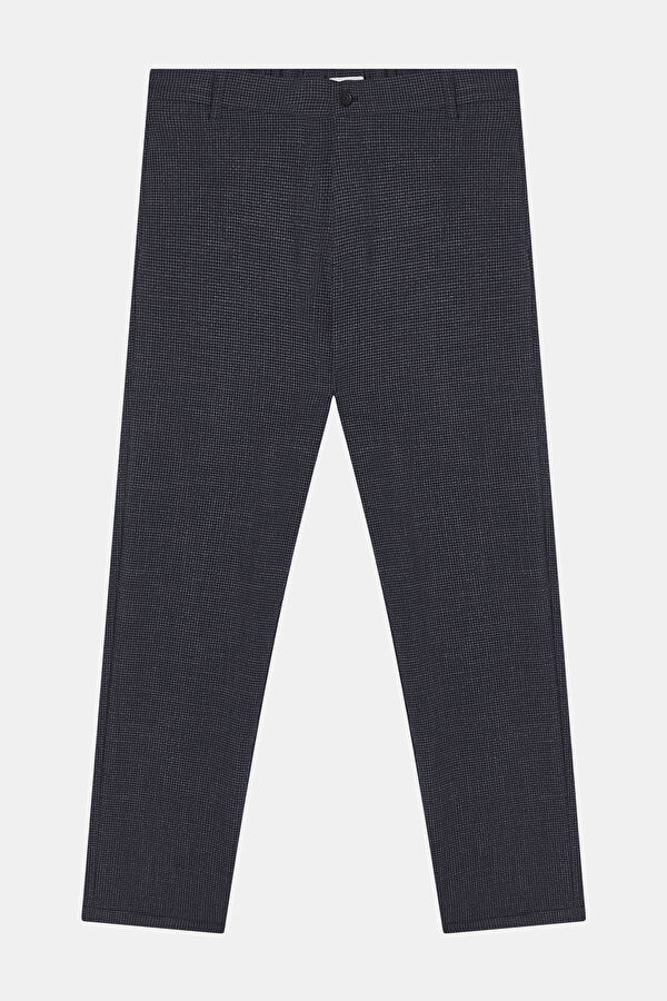 Black Straight Leg Men's Trousers