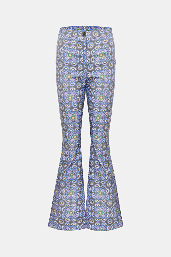Colorful Wide-Leg Women's Trousers