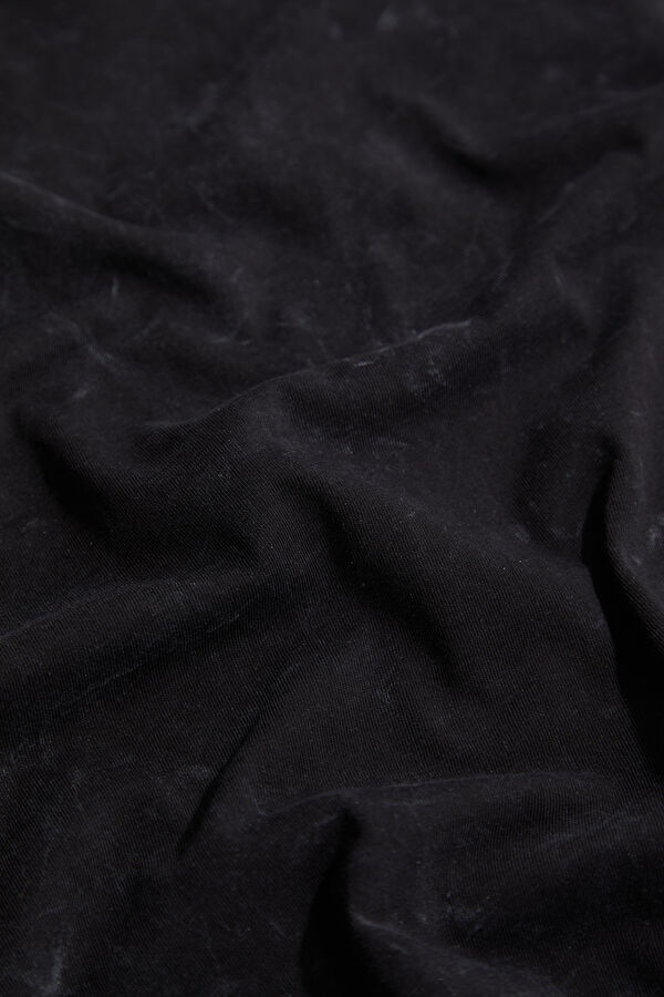Anthracite Crew Neck Printed Men's T-Shirt 4