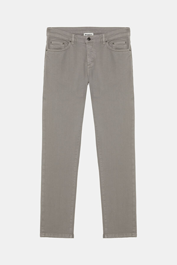 Grey Straight Leg Men's Trousers