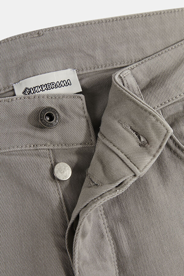 Grey Straight Leg Men's Trousers 3
