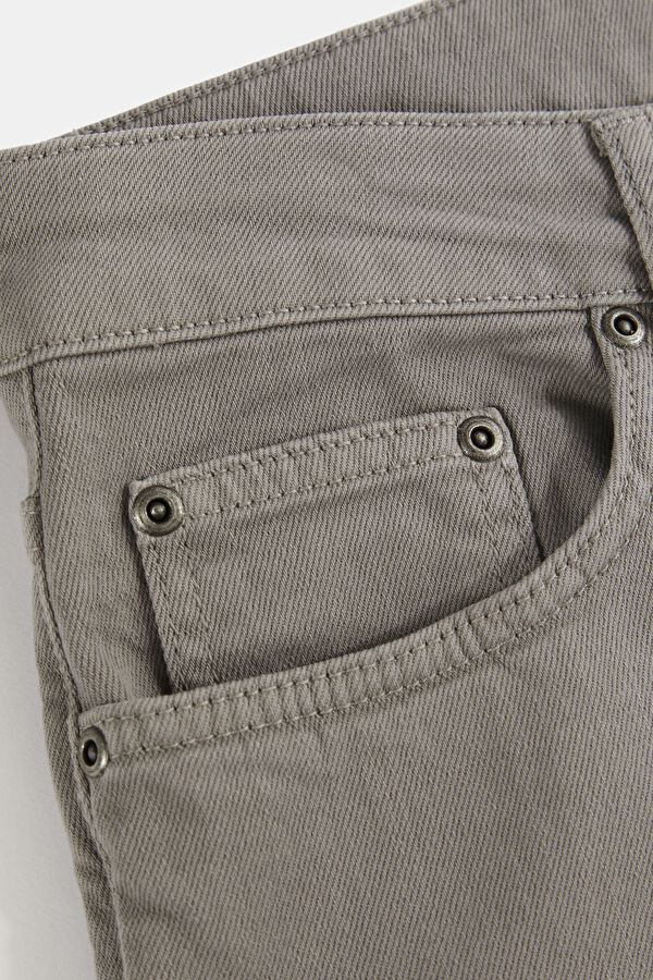 Grey Straight Leg Men's Trousers 4