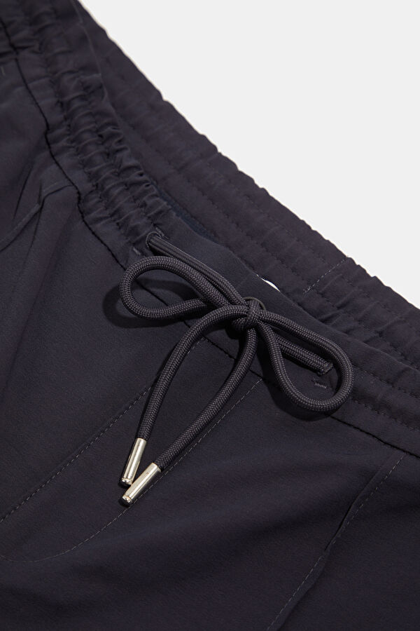 Navy Blue Straight Leg Men's Trousers 3