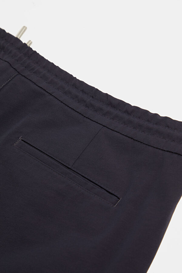 Navy Blue Straight Leg Men's Trousers 5