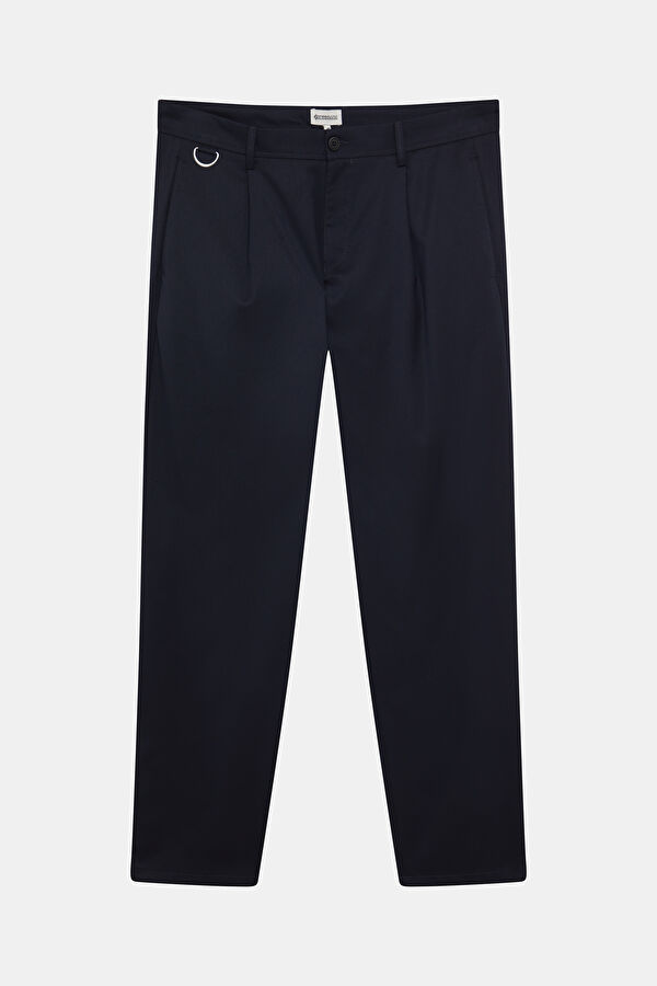Navy Blue Straight Leg Men's Trousers