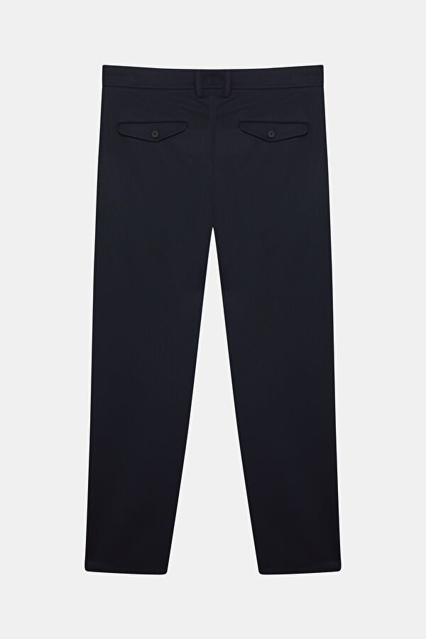 Navy Blue Straight Leg Men's Trousers 2
