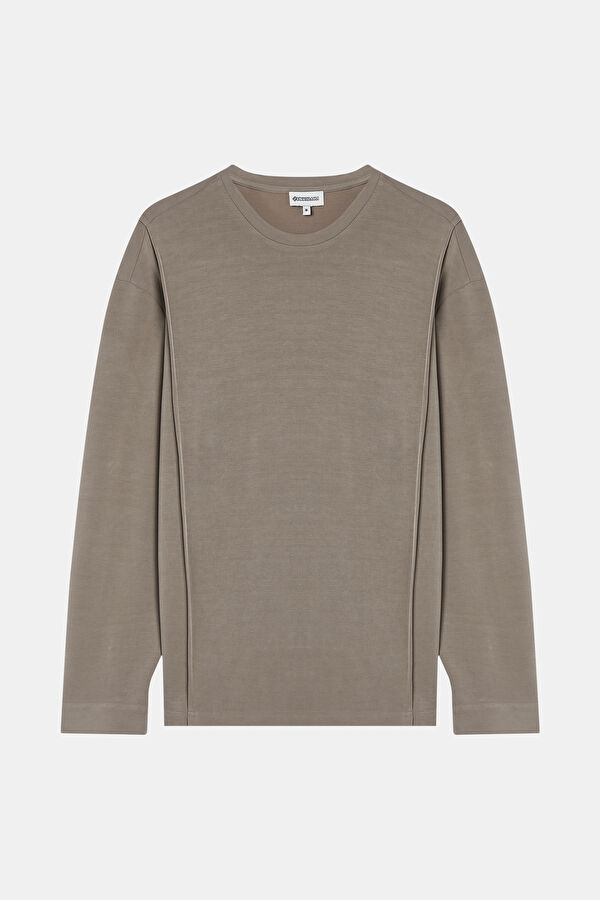 Vizon Bisiklet Yaka Erkek Sweatshirt 3
