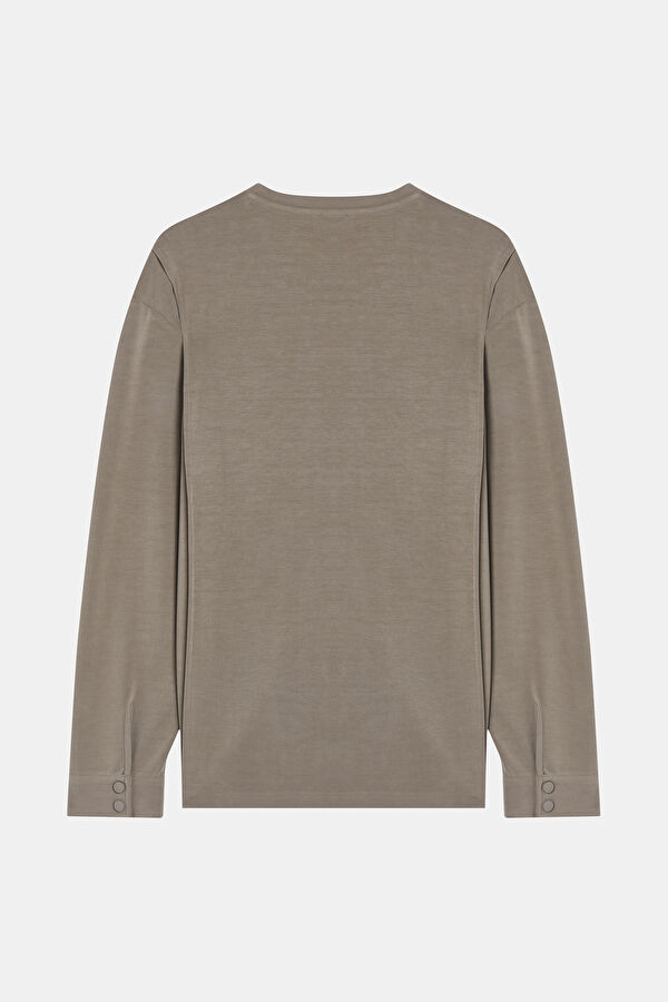 Vizon Bisiklet Yaka Erkek Sweatshirt 4