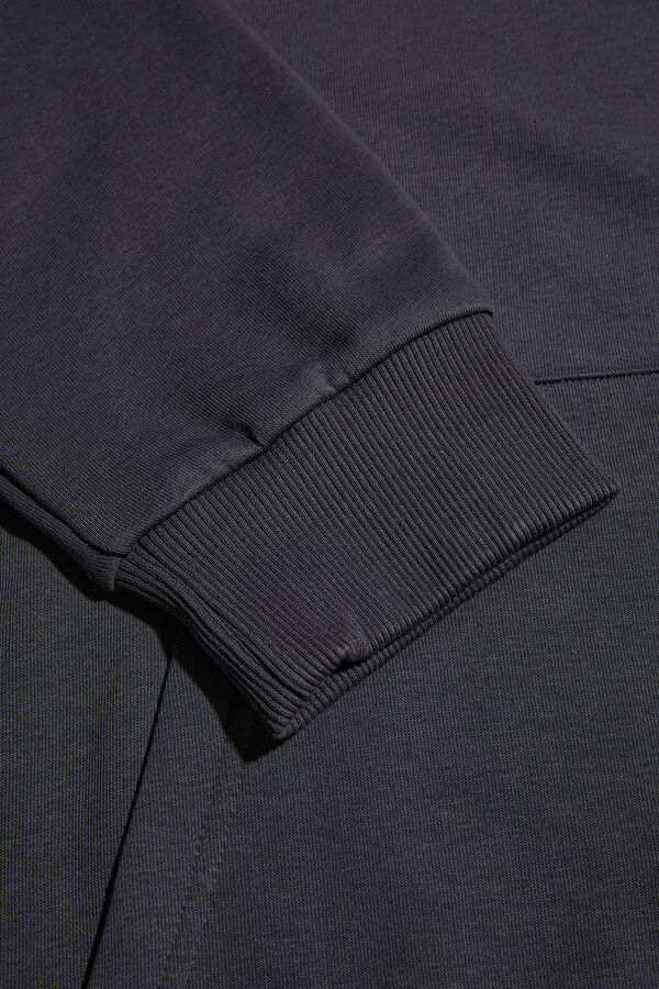 Füme Kapüşonlu Erkek Sweatshirt 4