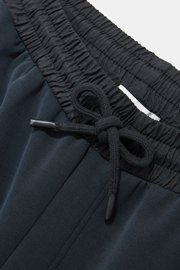 Black Slim Fit Modal Sport Men's Pants 5