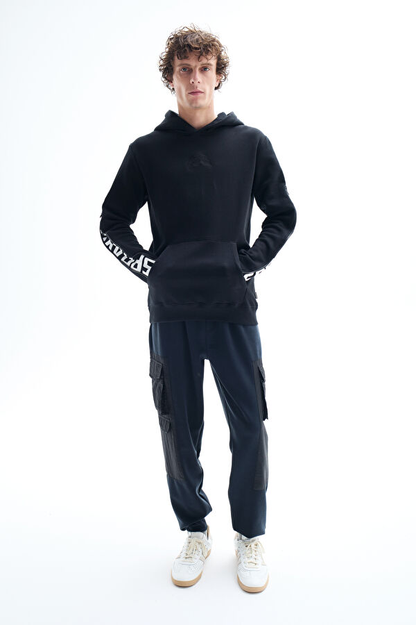 Black Slim Fit Modal Sport Men's Pants