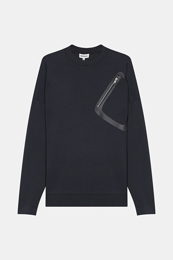 Black Crew Neck Men's Sweatshirt 3