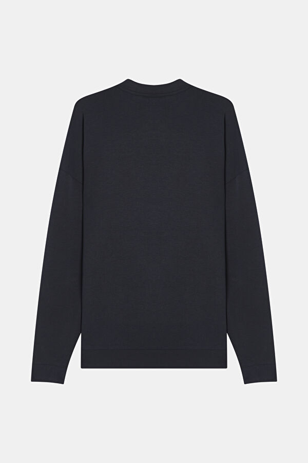 Black Crew Neck Men's Sweatshirt 4