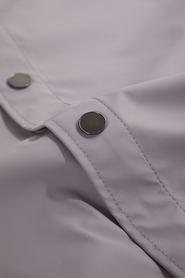 Relax Fit Lilac Hoodie Raincoat 5
