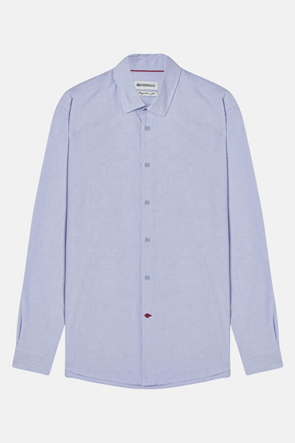 Blue Regular Men's Shirt 3