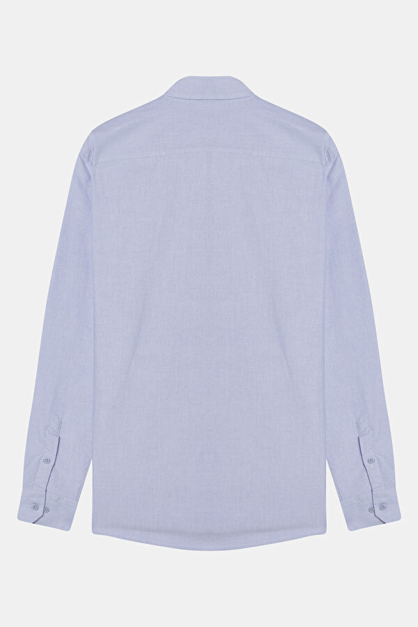 Blue Regular Men's Shirt 4