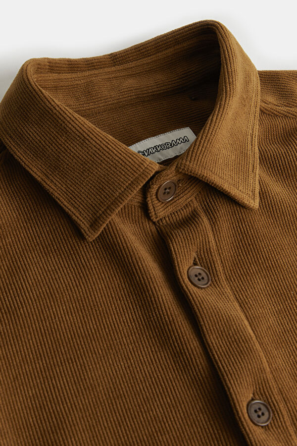 Relax Fit Tan Regular Men's Shirt 5
