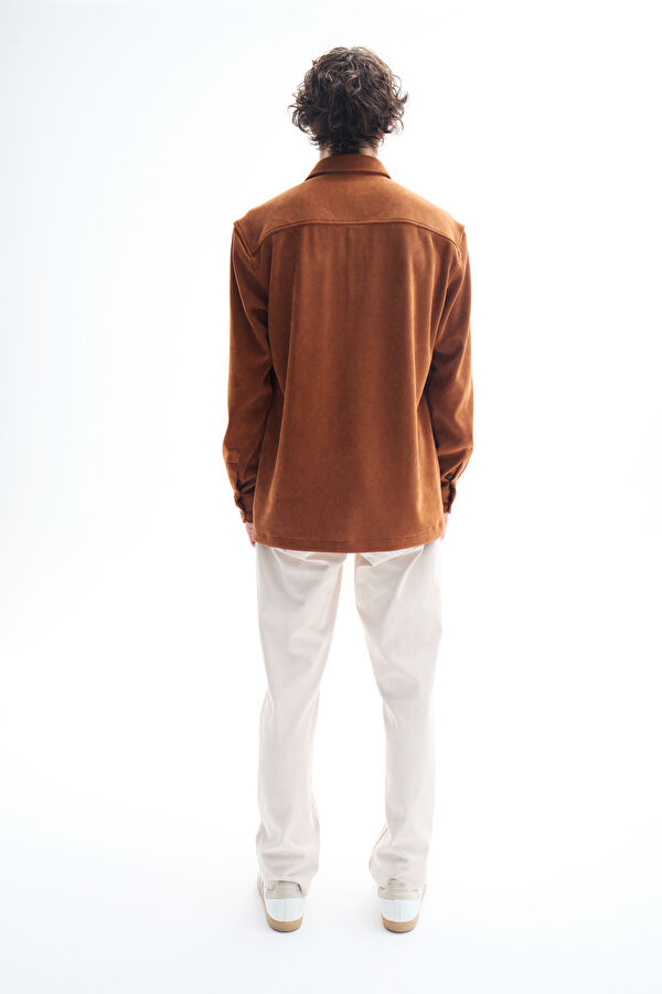Relax Fit Tan Regular Men's Shirt 2