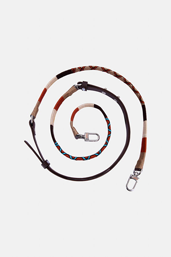 Cinnamon 115 - 130 cm Deri Örgü Askı 3