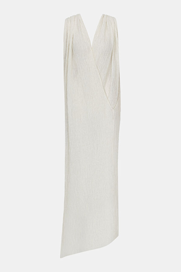Beyaz Keten Kaftan