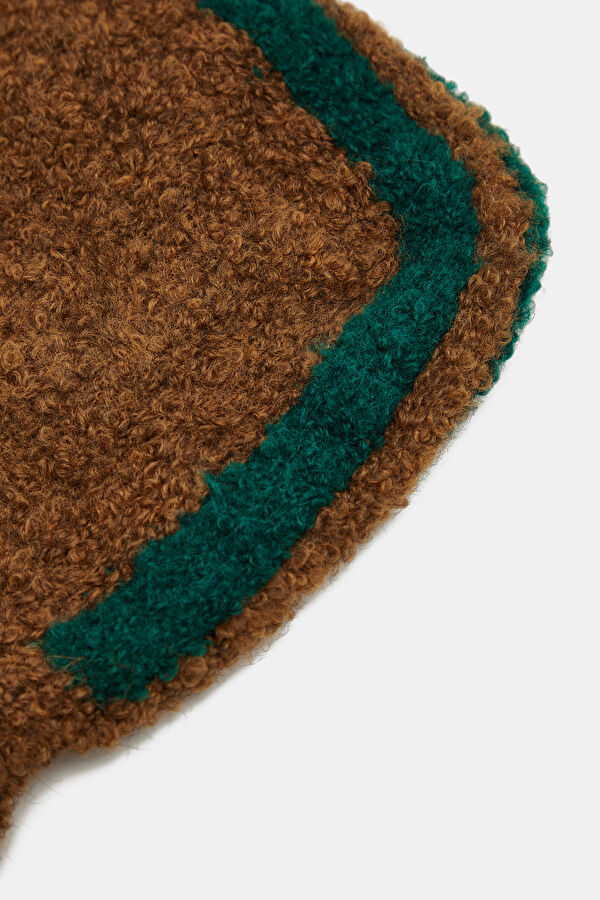 Brown Patterned Beret 5