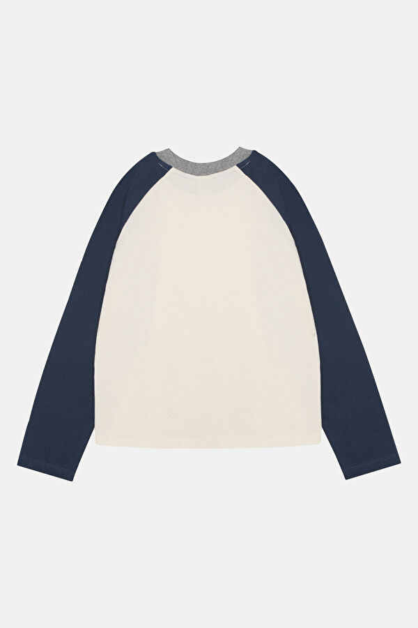 Relax Mold Cream O Neck T-Shirt 2