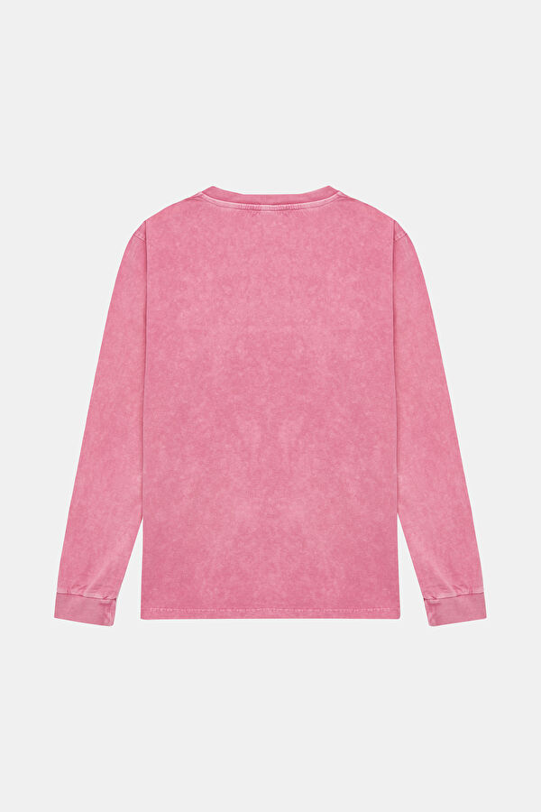 Pembe Bisiklet Yaka T-Shirt 2