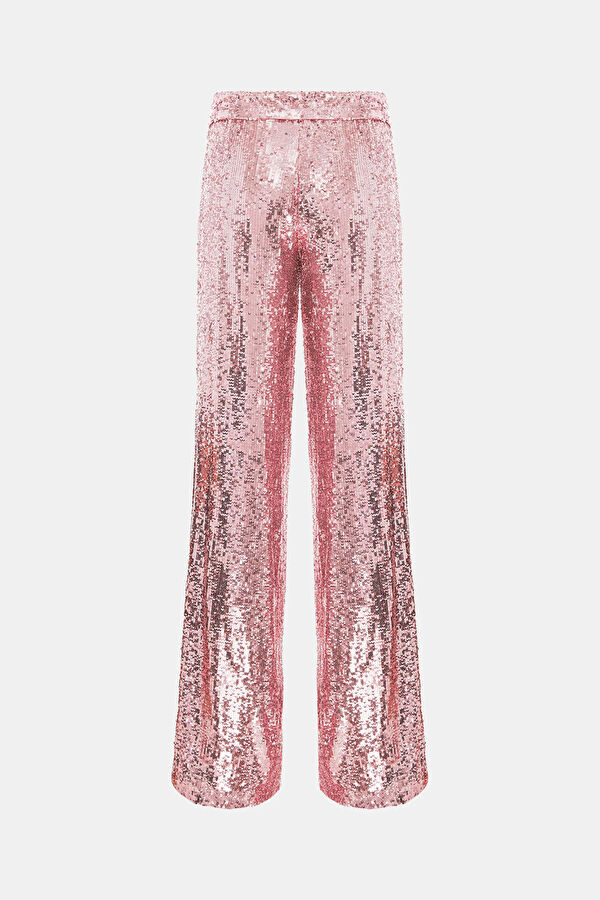 Pink Wide Leg Women's Trousers 2