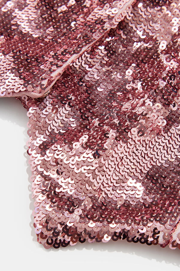 Pink Sequin Women's Vest 4