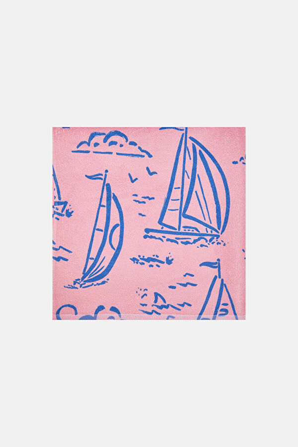 Pembe Desenli Havlu