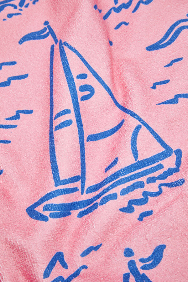 Pembe Desenli Havlu 3
