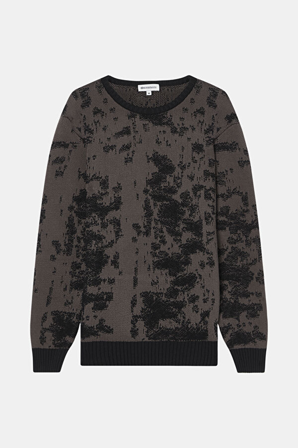 Coffee Pattern Knitted Men's Sweater 3