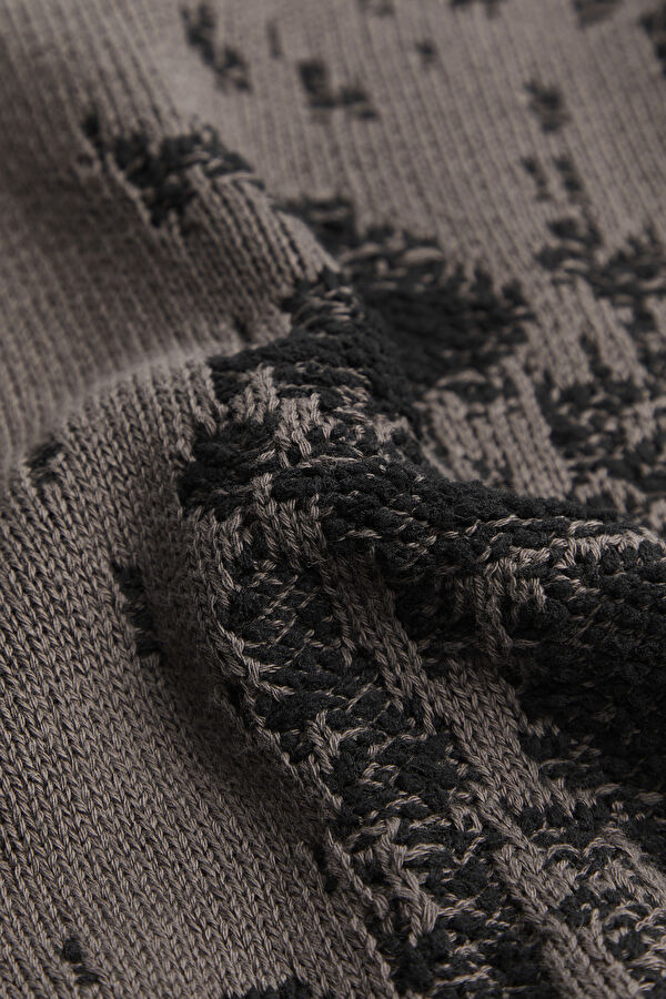 Coffee Pattern Knitted Men's Sweater 6