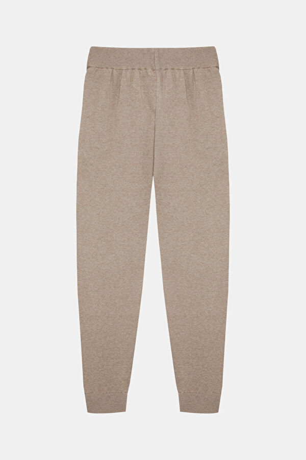 Beige Slim-Fit Viscose Men's Sport Trousers 2