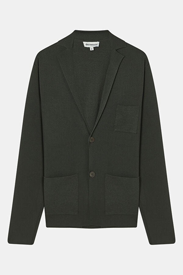 Khaki Buttoned Jacket 3
