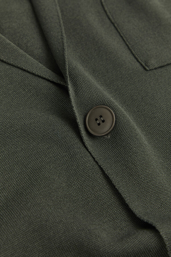 Khaki Buttoned Jacket 6