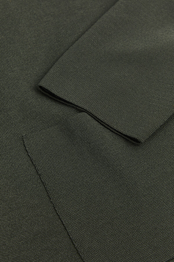 Khaki Buttoned Jacket 7