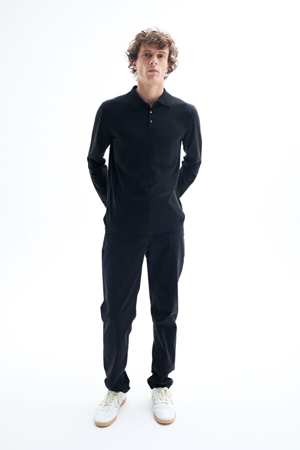Black Knitted Men's Sweater