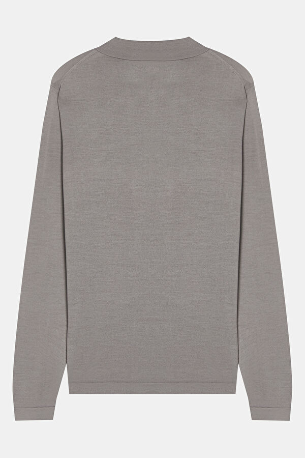 Grey Knitted Men's Sweater 4